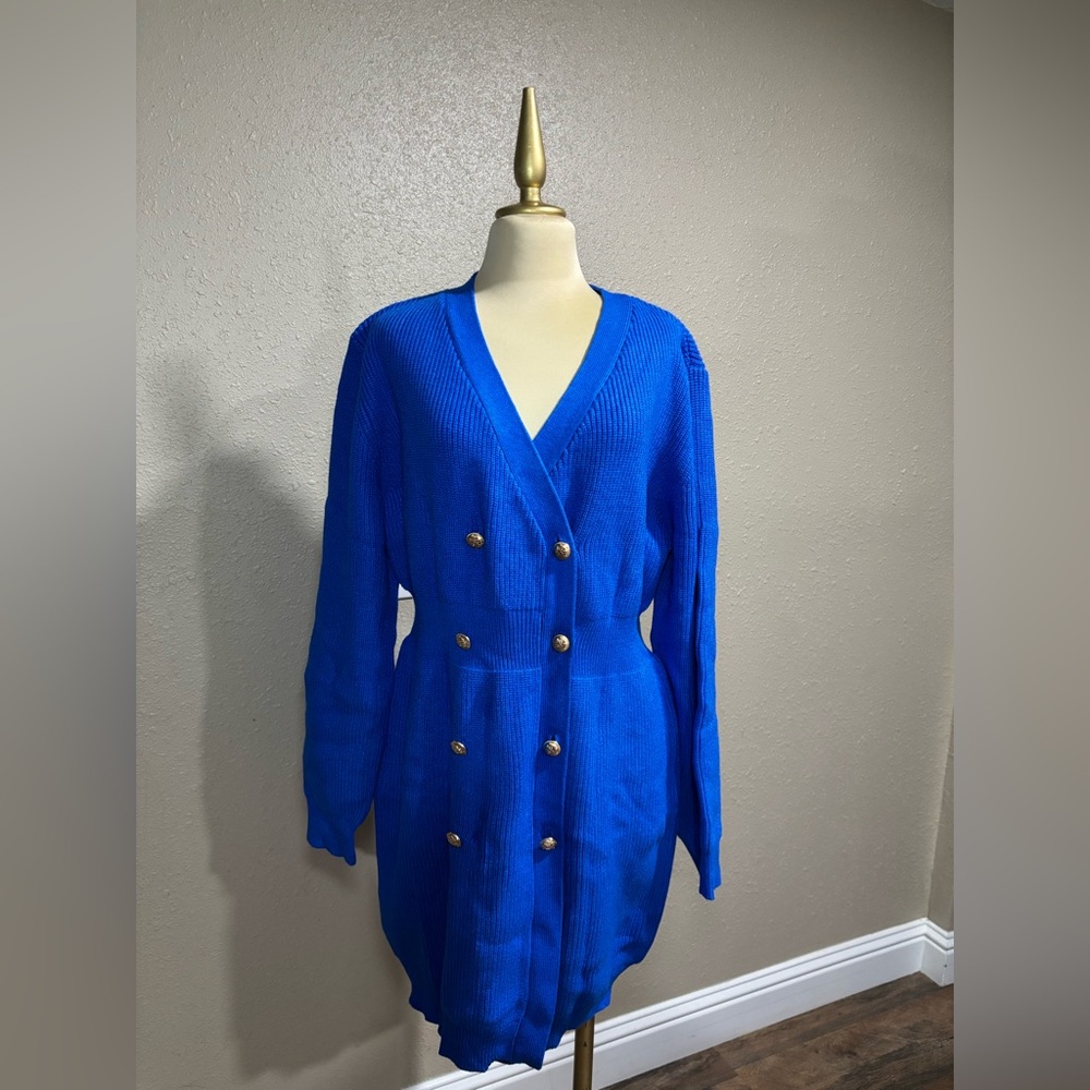 Royal Blue Knit Dress